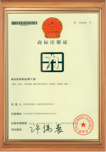 第9類注冊(cè)證書(shū)